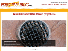 Tablet Screenshot of perezplumbinginc.com